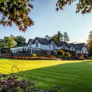 exterior house and garden view