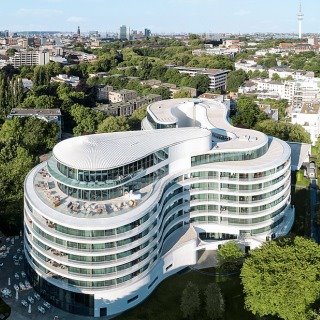 aerial view of hotel