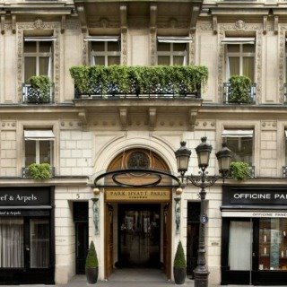 hotel entrance and building