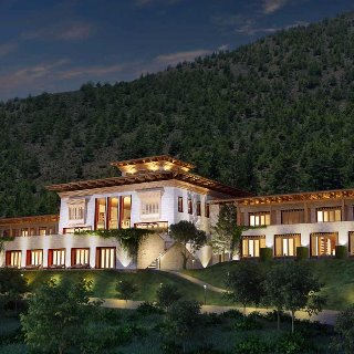 front view of resort