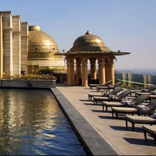 rooftop pool area