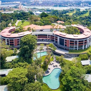 capella singapore aerial view