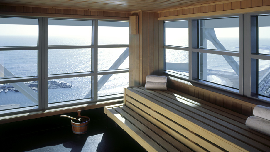 Six Senses Spa with a view of the Mediterranean