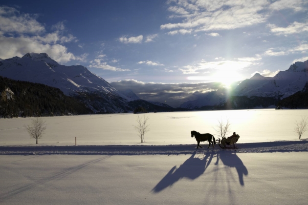 St Moritz in winter