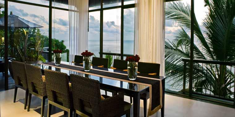 Dining at the Presidential Pool Villa