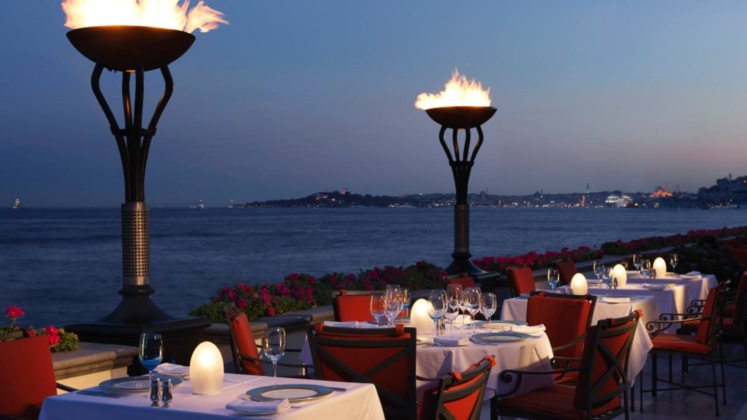 Aqua Terrace at Night