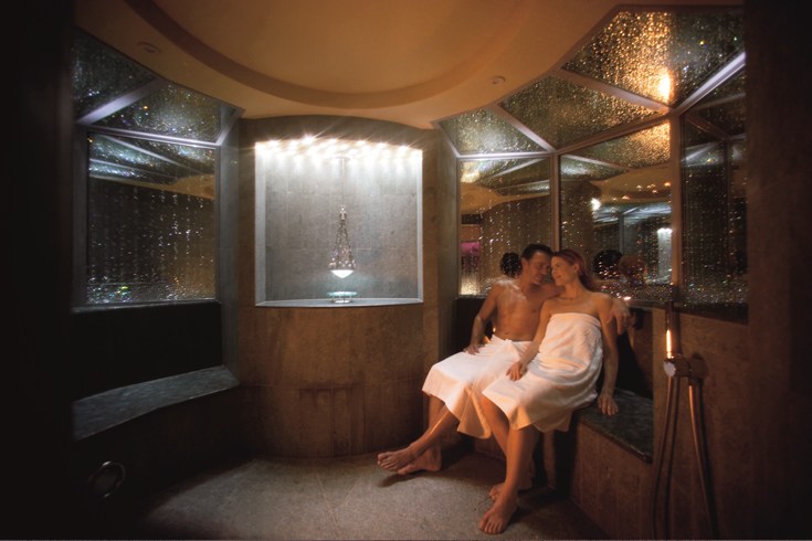 Steambath with Swarovski Crystals