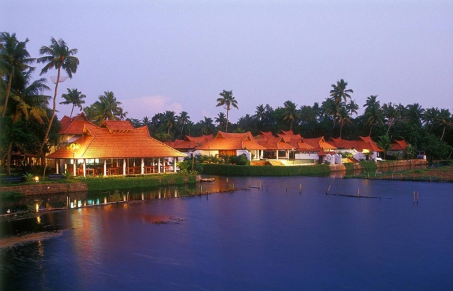 The resort at night