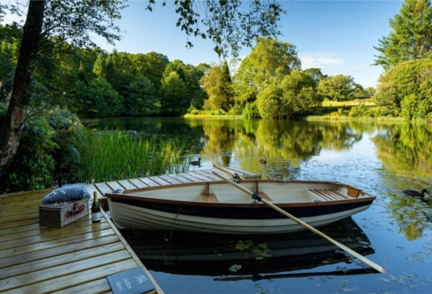 Boating on the lake
