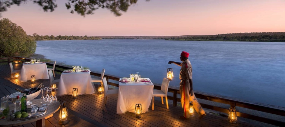 Deck Dining at the River Lodge