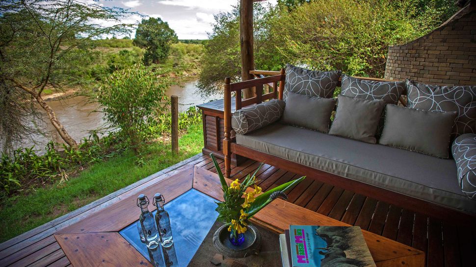 Private deck from the tent
