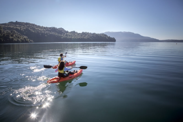 Kayaking on the lake