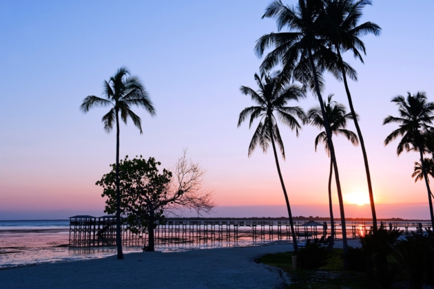 Sunset over the jetty