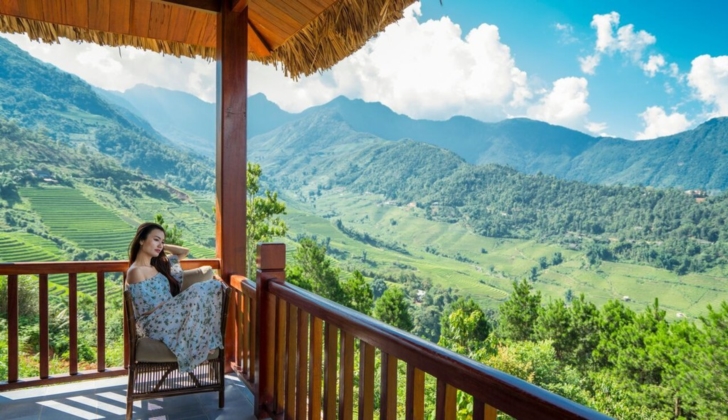 Balcony with views