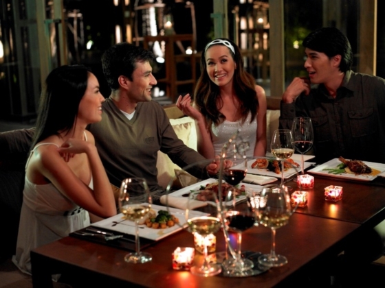 Dining at V Villas