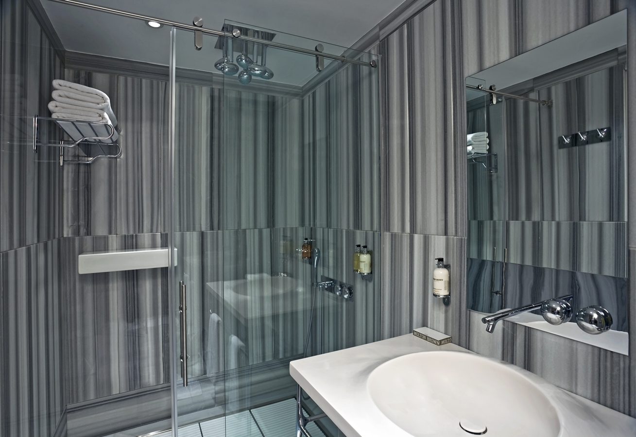 Gray Marble Bathroom